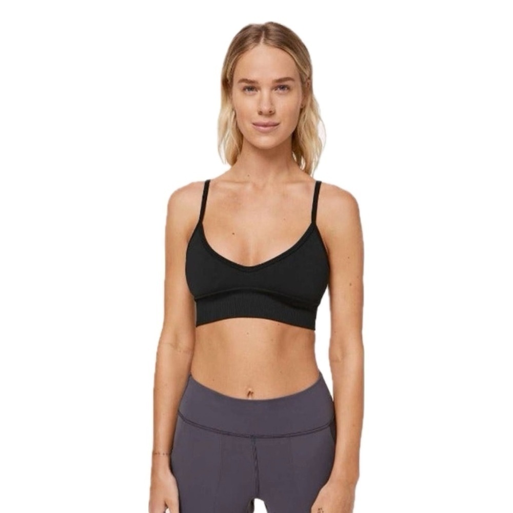 Lululemon Ebb to Street bra, size 6, Black